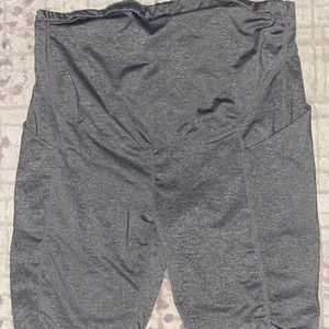 XL gray maternity bike shorts